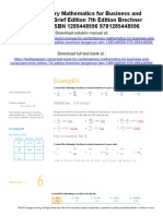 Contemporary Mathematics For Business and Consumers Brief Edition 7th Edition Brechner Solutions Manual Download