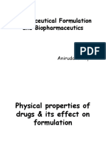 Physical An Chemical Properties of Drugs & Its Effect On Formulation