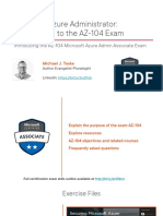 Introducing The AZ-104 Microsoft Azure Admin Associate Exam