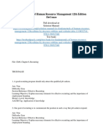 Fundamentals of Human Resource Management 12th Edition DeCenzo Test Bank 1