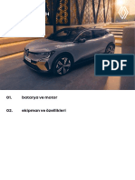 Renault Megane E-Tech: 01. Batarya Ve Motor 02. Ekipman Ve Özellikleri