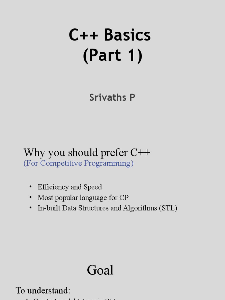 C Basics 1 | PDF