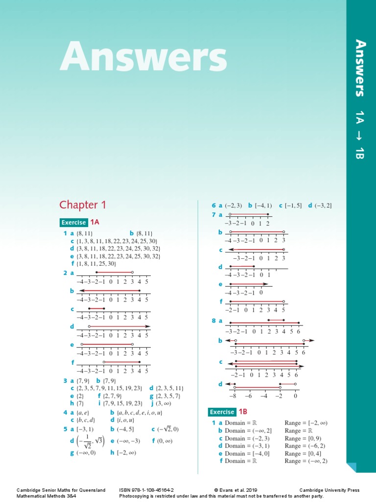 Answers | PDF | Mathematics