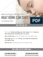 4. Hoạt Động Cận Chức Năng - TS. Từ Thị Huyền Trang