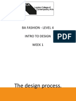 Intro To Design - The Design Process - Week 1