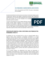 Material Prático Como Promover e Prevenir A Saúde Mental Dos Atletas