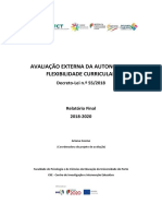 AVALIAÇÃO EXTERNA DA AUTONOMIA E FLEXIBILIDADE CURRICULAR Decreto-Lei N.º 55/2018