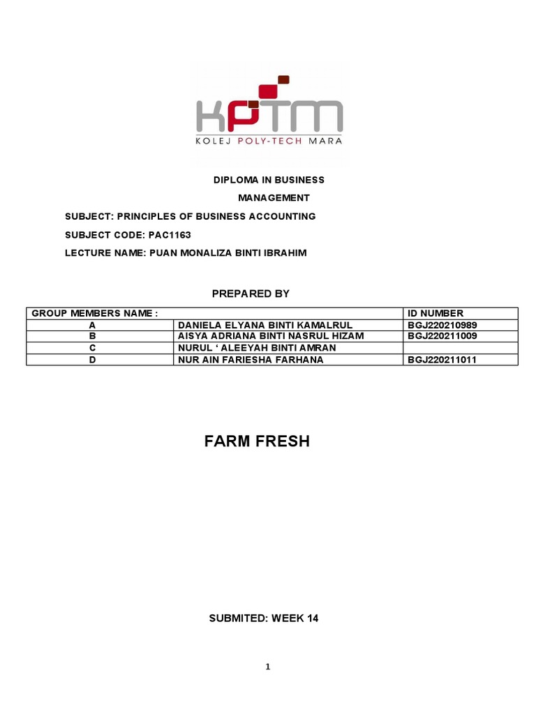 Assignment Pac 1163 Ab2.31 . . | PDF | Revenue | Milk