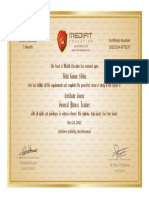 General Fitness Trainer Certificate Rishi Kumar SInha