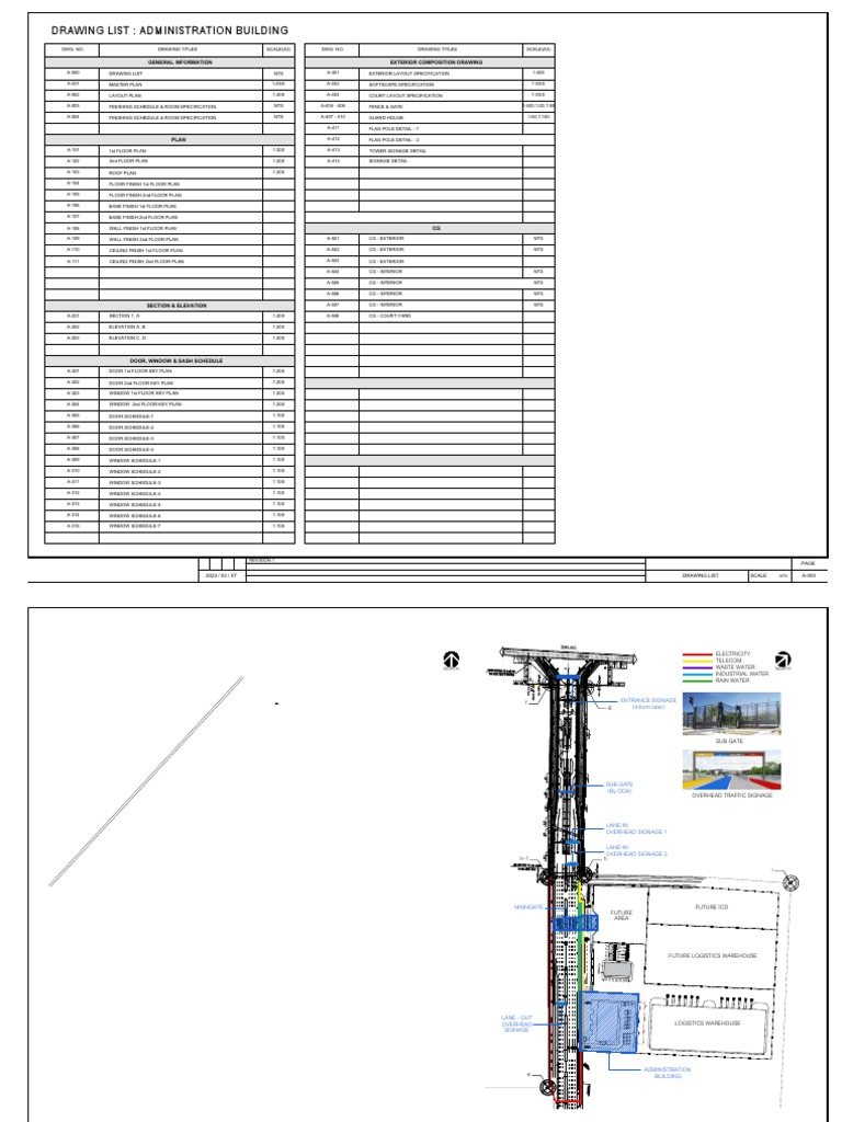 Administration Building Plans & Schedules | PDF | Environmental Design ...