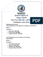 Cronograma de Exposicicones de Quimica Organica II CIQ 013 W 12 - 5