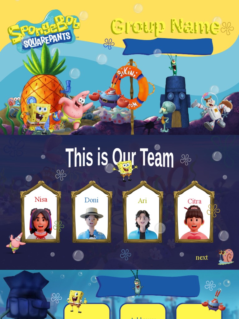 Free Spongebob Inspired Ppt Template by Sweetypeanuts PDF