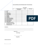 Formulir Evaluasi Alur Pasien