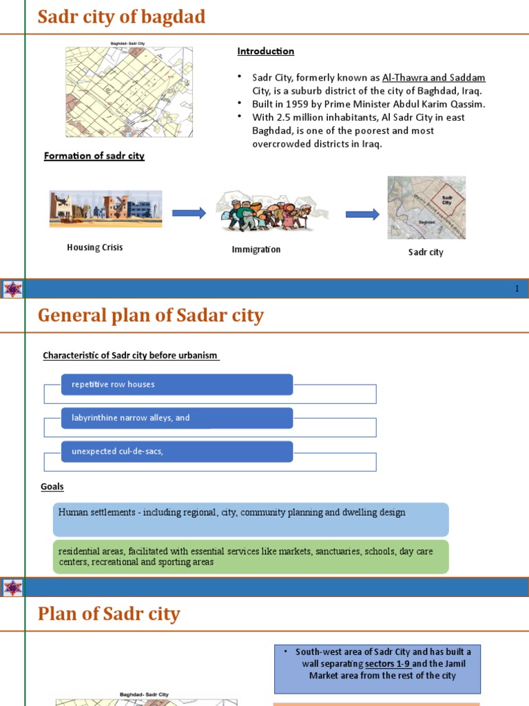 Sadr City of Bagdad | PDF | Baghdad | Urban Planning