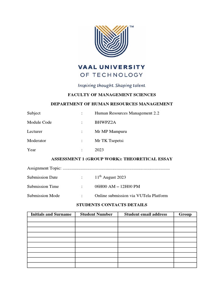 Assessment 1 | PDF | Motivation | Motivational