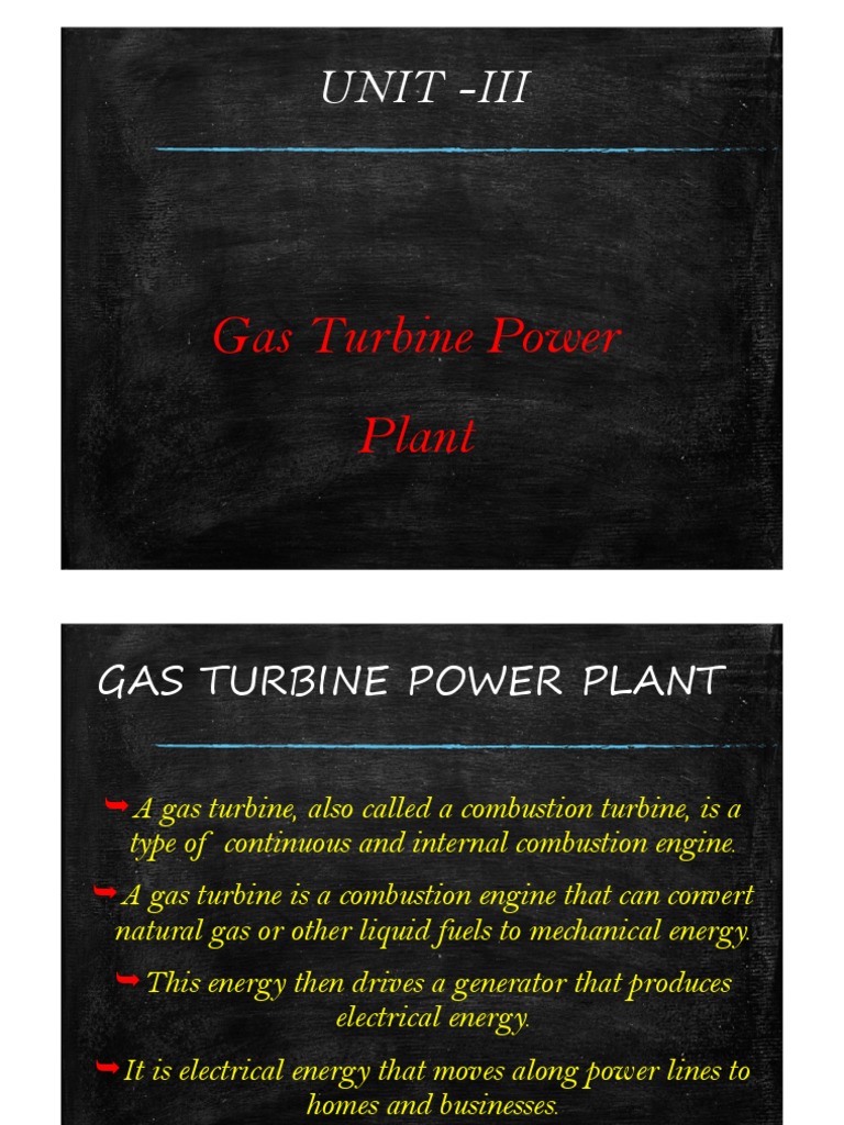 Gas Turbine Power Plant Overview | PDF