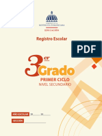 Registro 3er Grado Sec. General