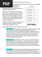 3.9 Draw TCP IP Reference Model and State The Functions of Each Layer