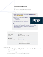 VLE Guideline To Upload Your Project Proposal