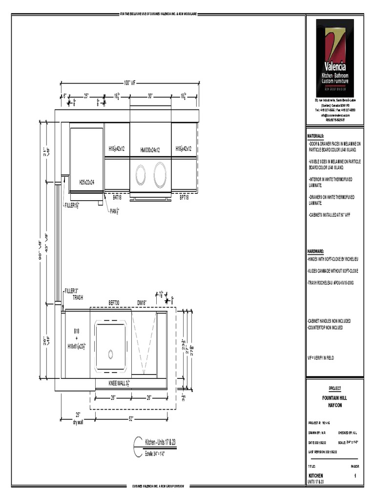 Kitchen and Casework Shop DWG | PDF