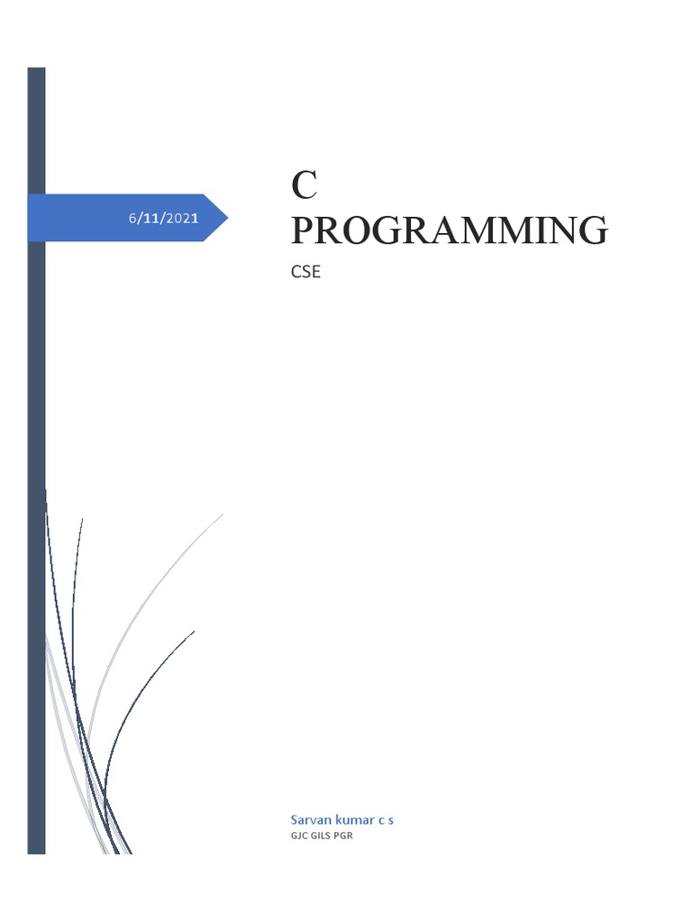C-Programming Notes | PDF