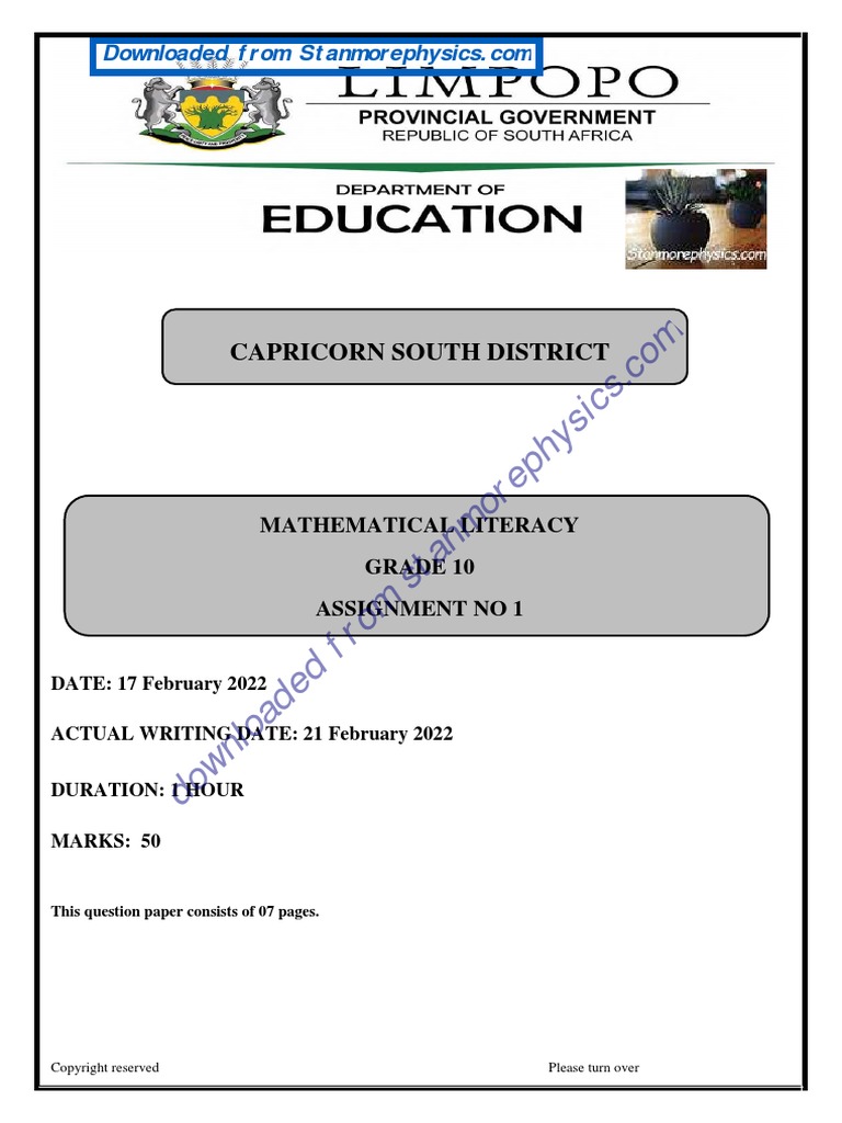 std 10 assignment 2022 pdf download