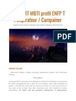 RAPPORT MBTI Profil ENFP T L'inspirateur - Campainer