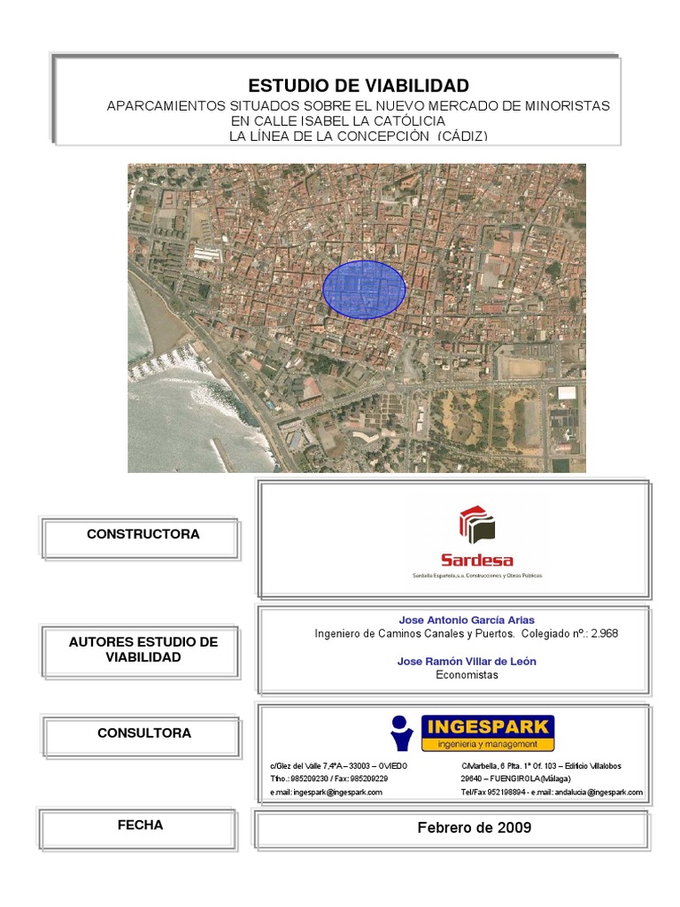 Estudio Viabilidad Aparcamiento - 01-MEMORIA COMPLETA EV | PDF