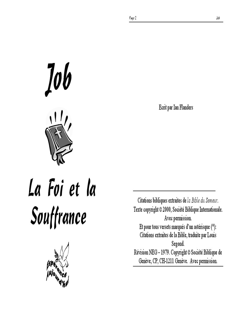Job, La Foi Et La Souffrance - Ian Flanders - 230716 - 173200 | PDF ...
