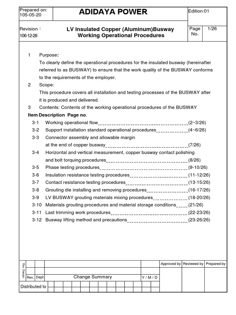 AAS-LV Busway Installation Manual | PDF