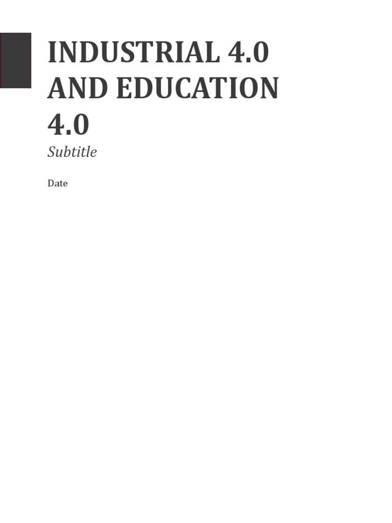 Industrial 4 0 and education 4 0 subtitle pdf