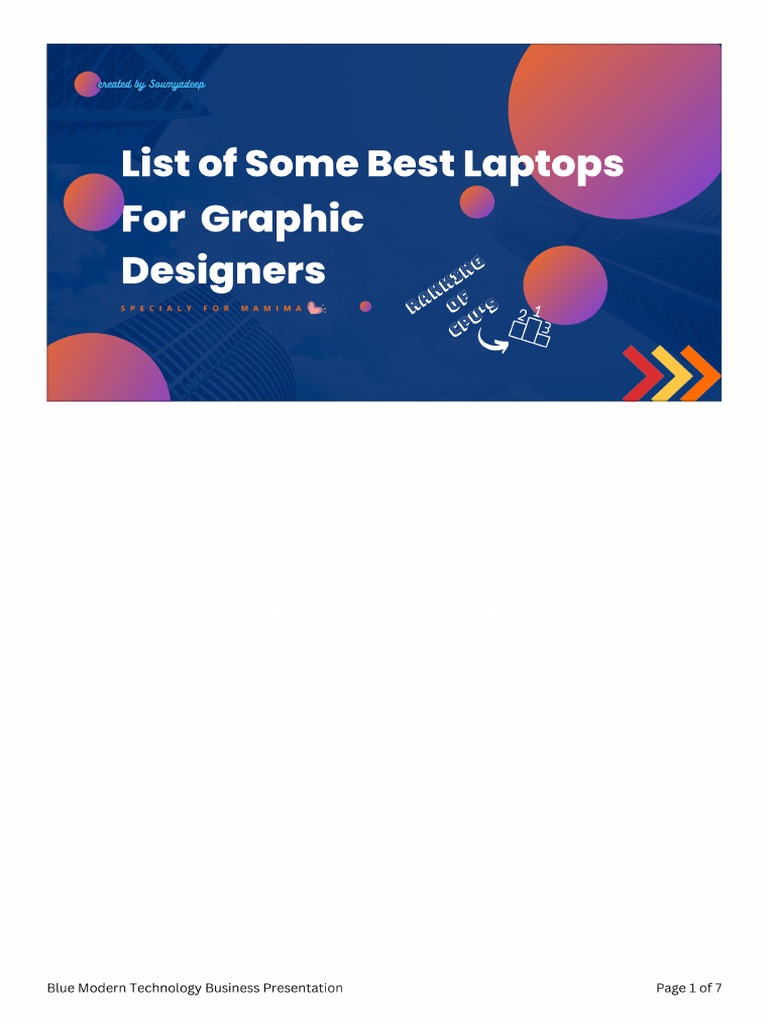 Blue Modern Technology Business Presentation | PDF