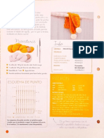 Bufanda Con Borlas / Esquema