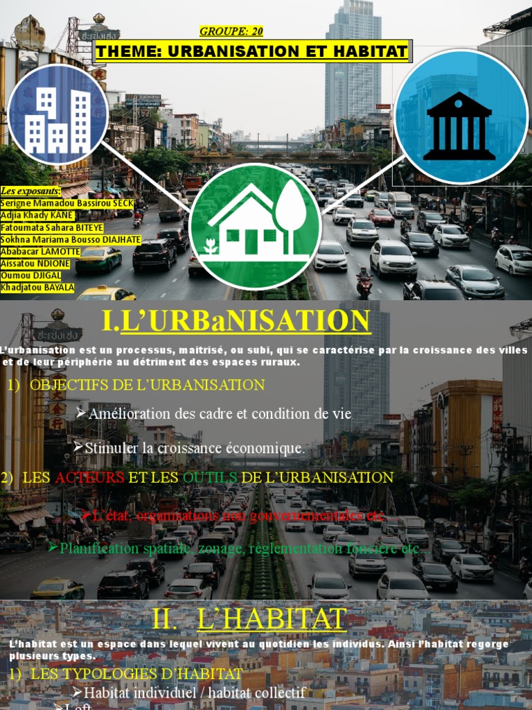 Urbanisation et Habitat : Enjeux et Défis | PDF