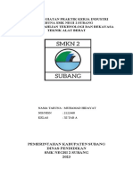 Jurnal Kegiatan Praktik Kerja Industri