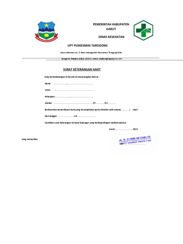 Surat Sakit PDF