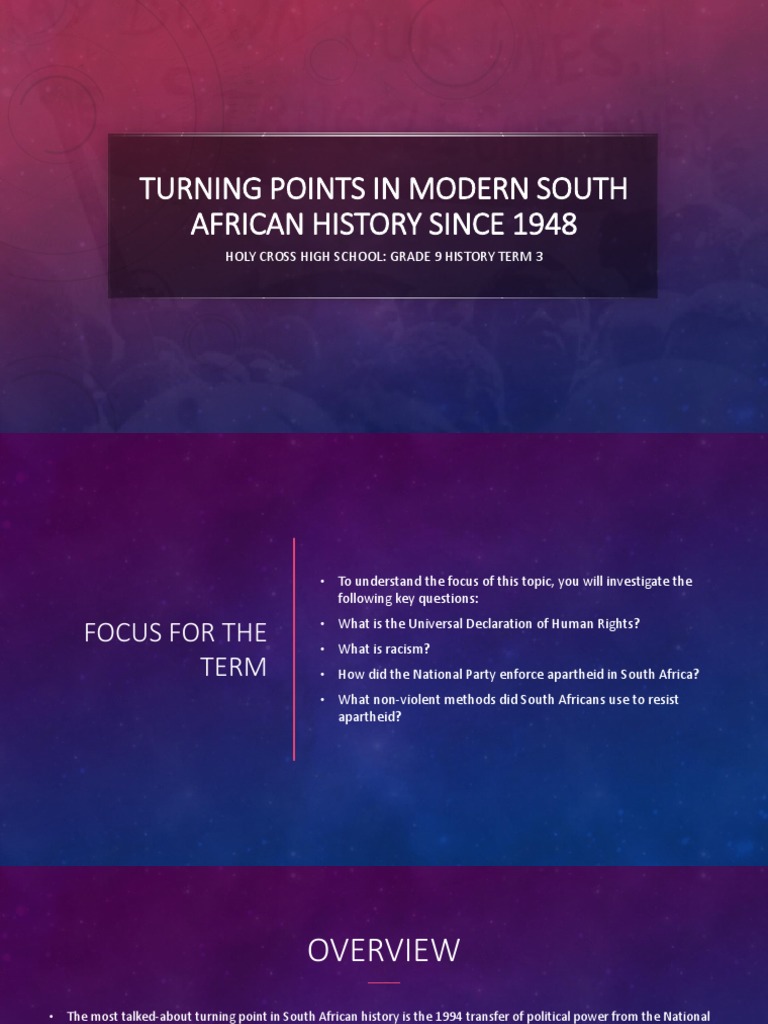 Grade 9 History PPP TERM 3 Official PDF Apartheid Racism