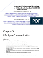 Human Development and Performance Throughout The Lifespan 2nd Edition Cronin Solutions Manual 1