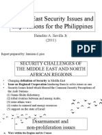 PS 201 - Report 2 Middle East Security Issues and Implications For PH