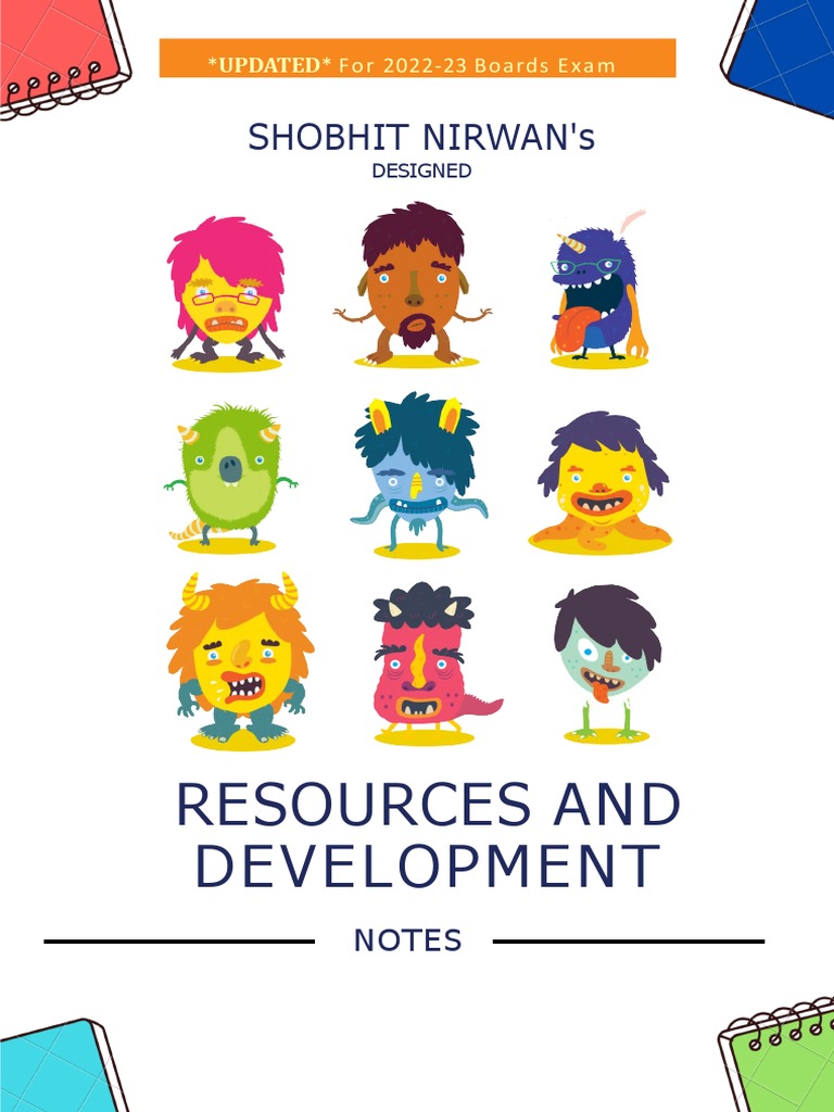 Class 10 SST: Resources and Development Notes | PDF | Resource | Soil