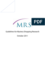 2011-10-11 Mystery Shopping Guidelines