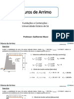 Aula 8 - Exercício Muros de Arrimo