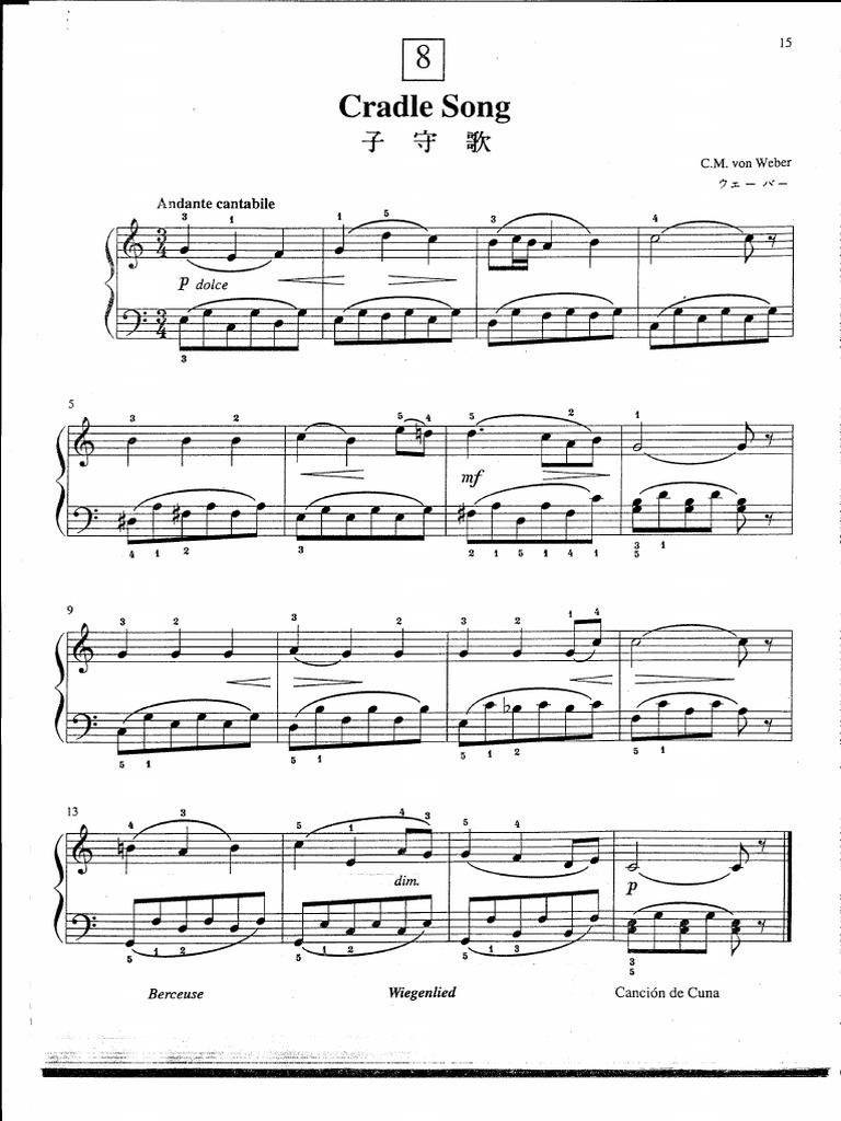 CM Von er Cradle Song PDF