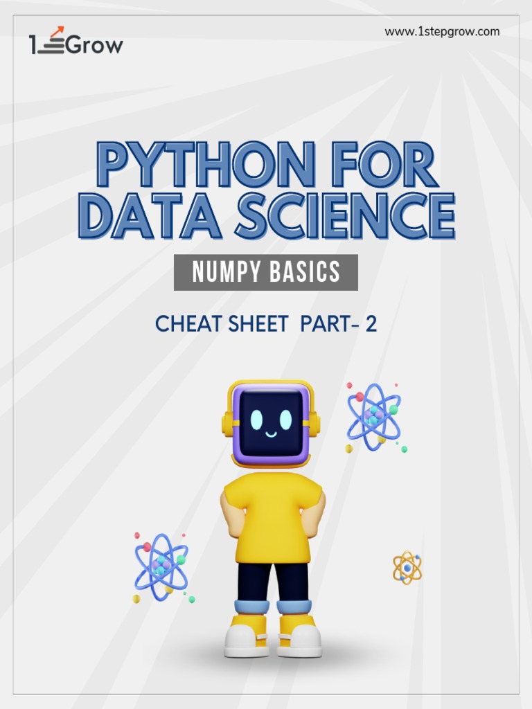 Learn Python Numpy Basics Cheat Sheet Part-2 | PDF
