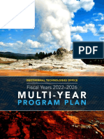 Geothermal Technologies Office Multi Year Program Plan Fy 2022 2026