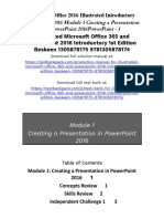 Illustrated Microsoft Office 365 and PowerPoint 2016 Introductory 1st Edition Beskeen Solutions Manual 1