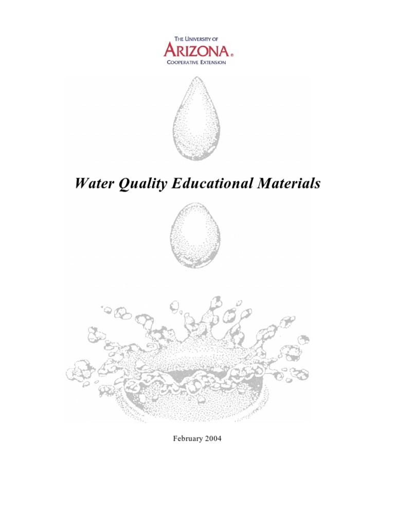 AZ Water Quality Education Materials PDF Septic Tank Water Quality