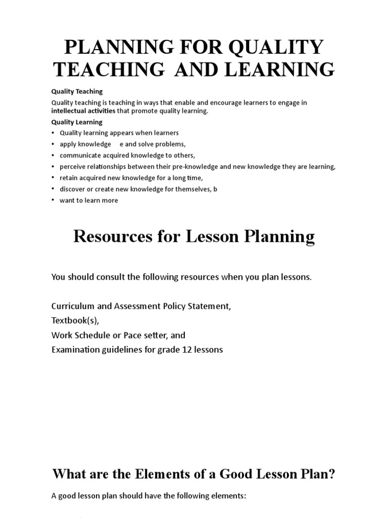 planning-for-quality-teaching-and-learning-pdf-educational