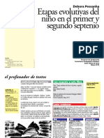 Pessanha, Debora - Etapas Evolutivas Del Niño en El Primer y Segundo Septenio