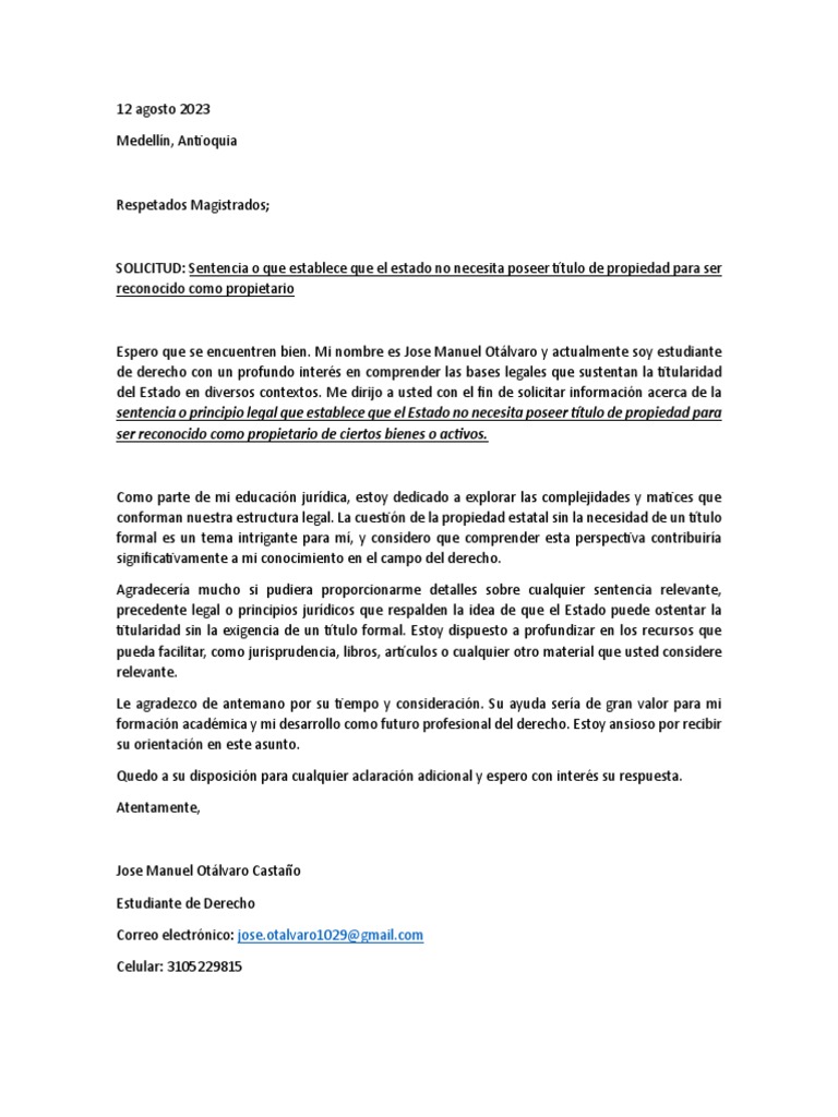 Solicitud de Sentencia | PDF